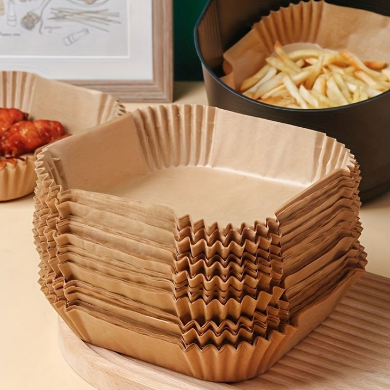 Disposable Air Fryer Paper Liners 50 100pcs Square 2