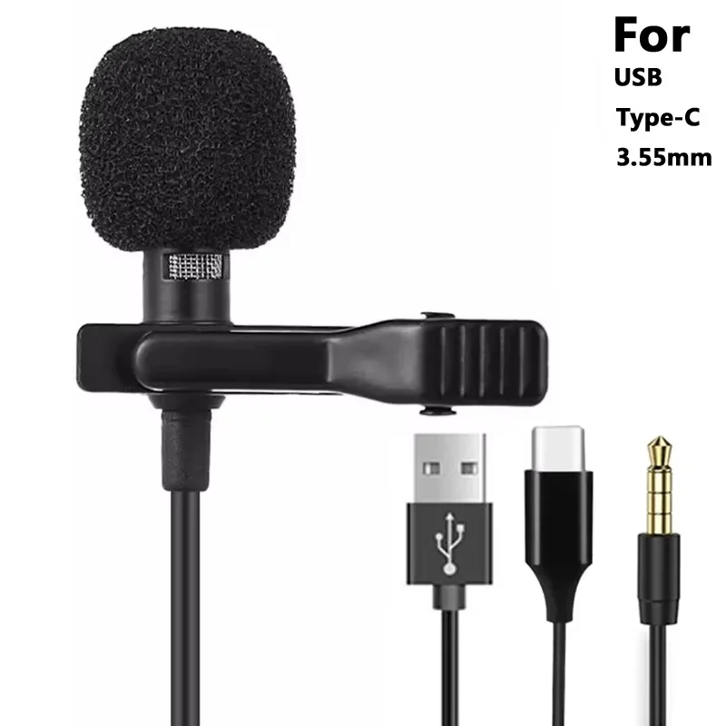 Tragbare Mini Lavalier-mikrofon Kondensator Clip-on Revers Mit Mikrofon