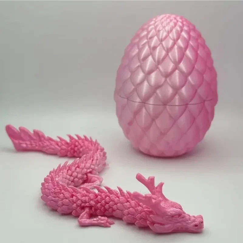 3D-Überraschungsei mit Chinesischem Drachen Bewegliches Mini-Gelenkdekor Süßes Sammler-Desktop-Geschenk 4