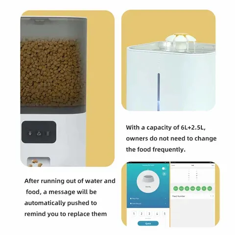 Smarter Futterautomat 6 L mit Wasserspender