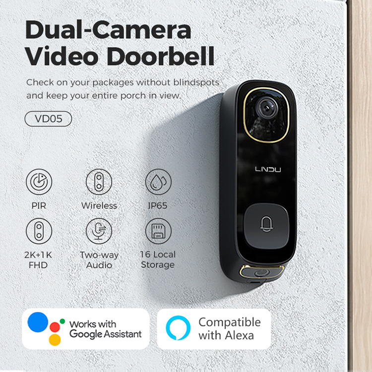 Outdoor Video Doorbell Camera with Battery 2