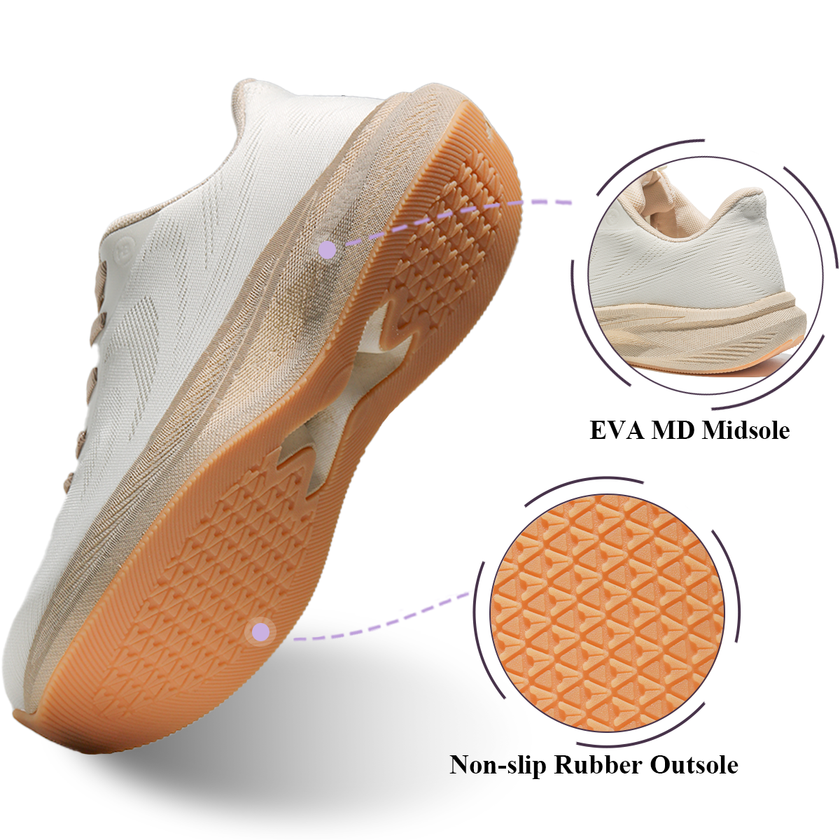 Wide Toe Box Lightweight Running Sneakers 4