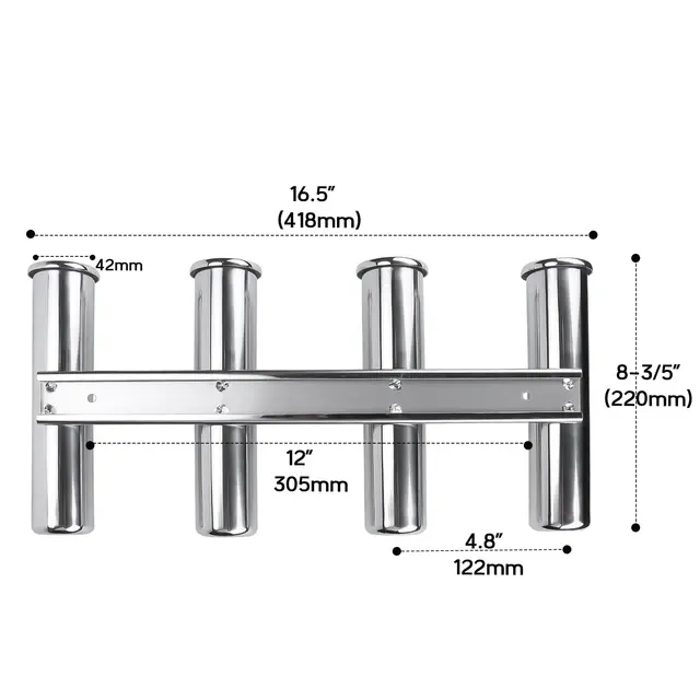 Wall Mount Fishing Rod Holder 2