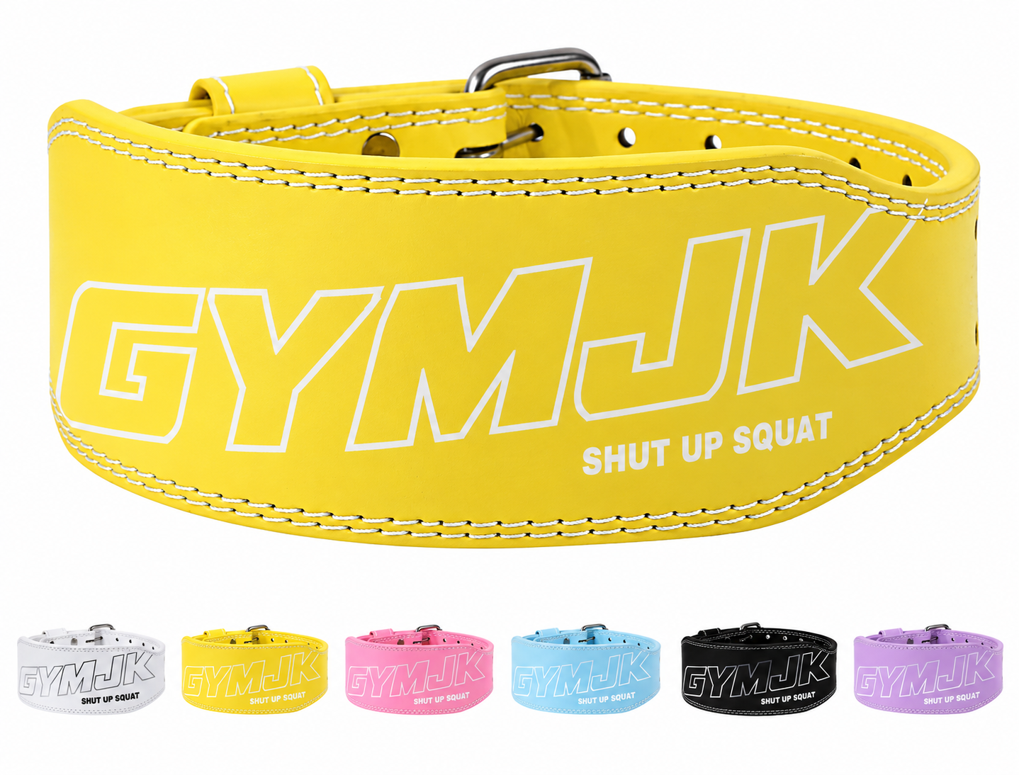 Weightlifting Belt Double Prong Leather Powerlifting Gym Heavy 4