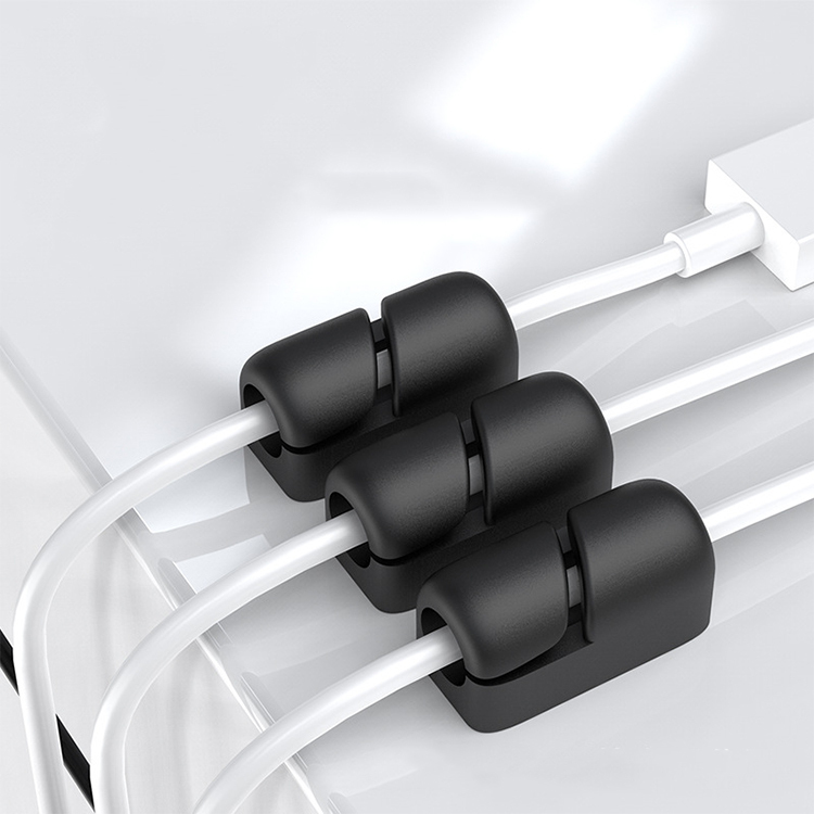 Strong Grip Silicone Cable Clip Set 2