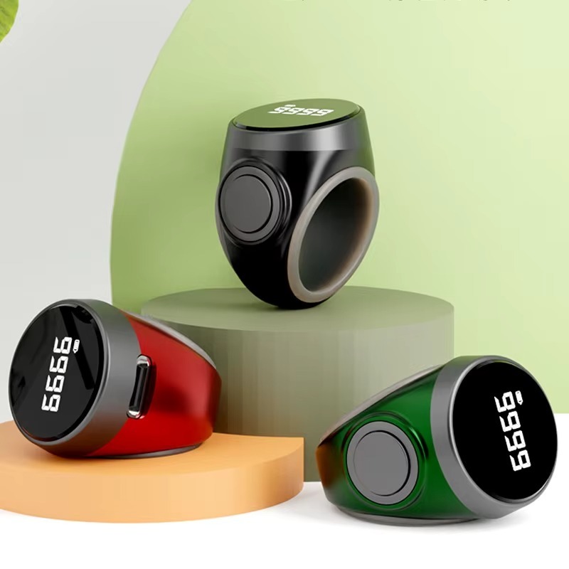 Elektronischer OLED Zikr Zählring