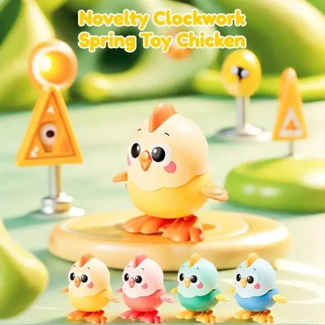 Wind-Up Spring Chicken Toy 2