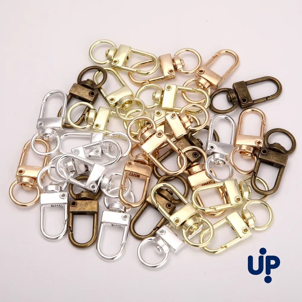 20 Silver Swivel Keyring Clasps 3