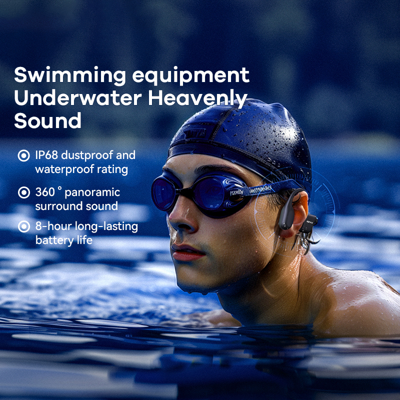 IP68 Bone Conduction Swimming Headphones 2