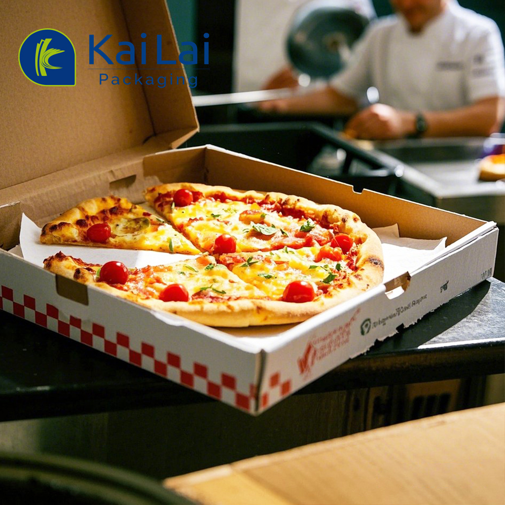 Glossy Laminated Recycled Portable Pizza Box 3