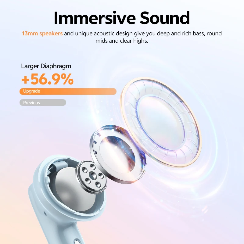 Adaptive Hybrid ANC Earbuds with Deep Bass 3