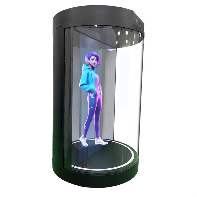 5.5 10.1 21.5 Inch Cylindrical 3D Holographic Projection 3