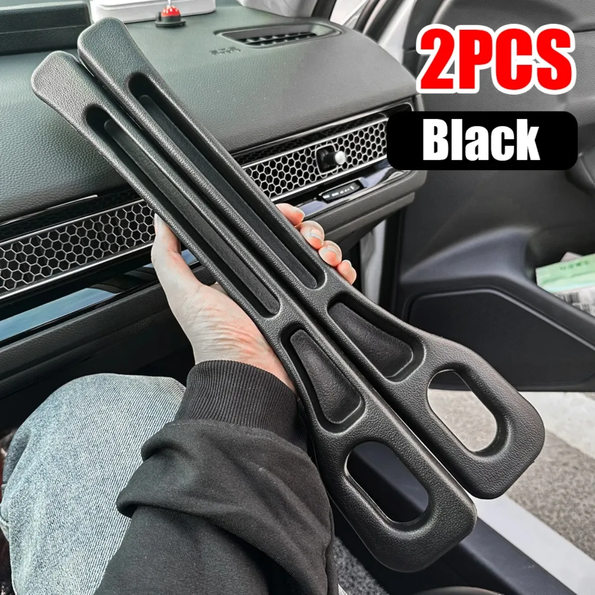 2pcs Car Seat Gap Filler Console Organizer Crevice 2
