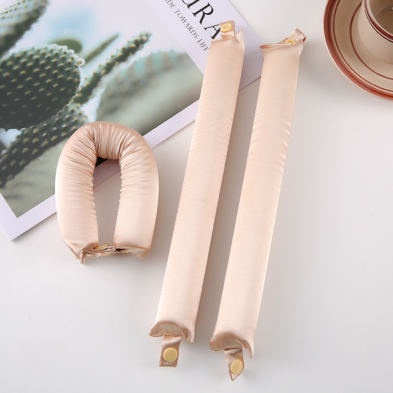 Satin Heatless Curling Set, 3 Sets 4