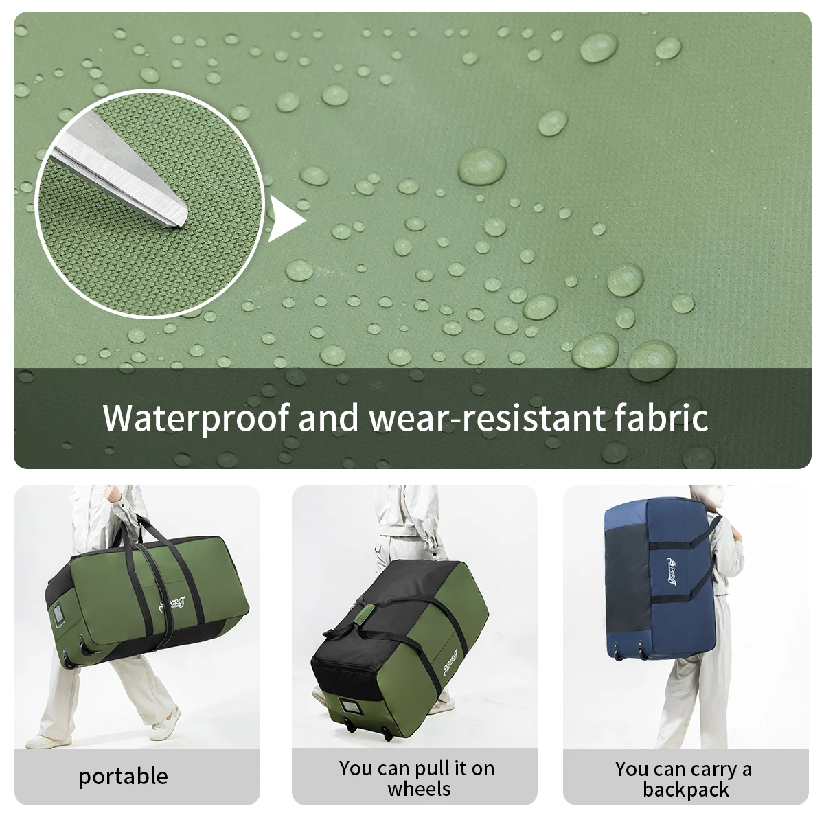 Outdoor-Camping-Stil Picknick-Ausrüstung Kosmetiktasche Kleidung Zelt Zubehör Aufbewahrungsbox mit 3