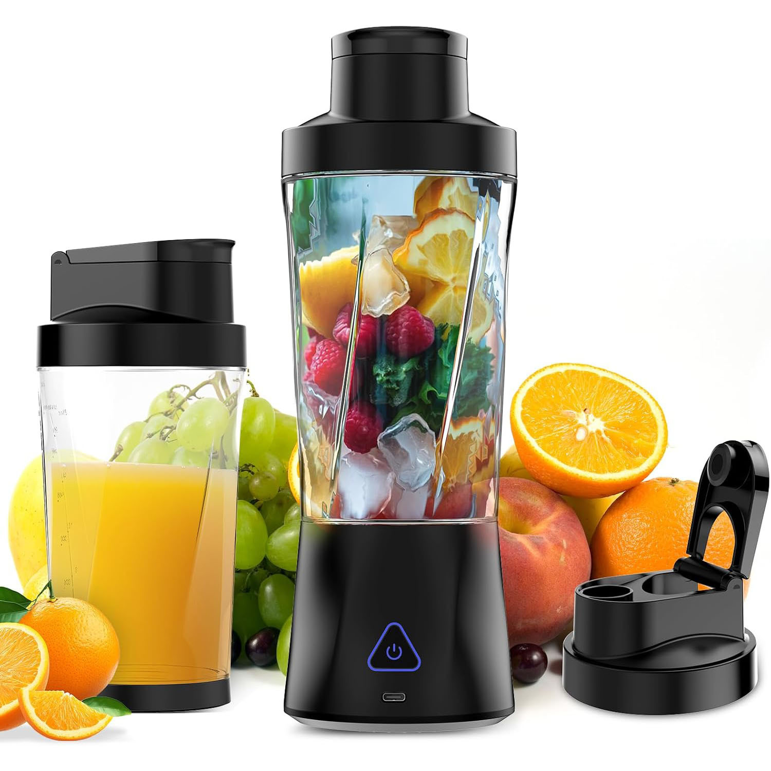 Portable Blender 360W Bottle Fruit Juicer Rechargeable 6000mAh