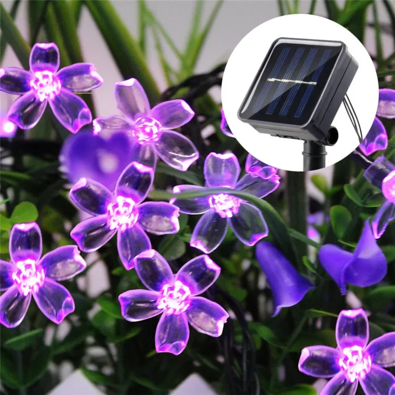 Waterproof Solar Sakura String Lights, 200 LEDs 3