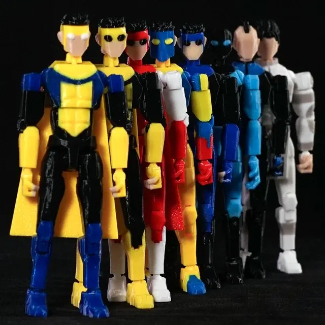 3D-Printed Lucky Dummy 13 Articulated Toy 1