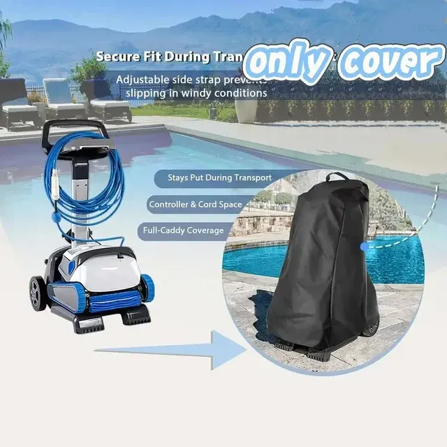 Robuste Schwarze Abdeckung für Roboter-Poolreiniger – Passend die 4