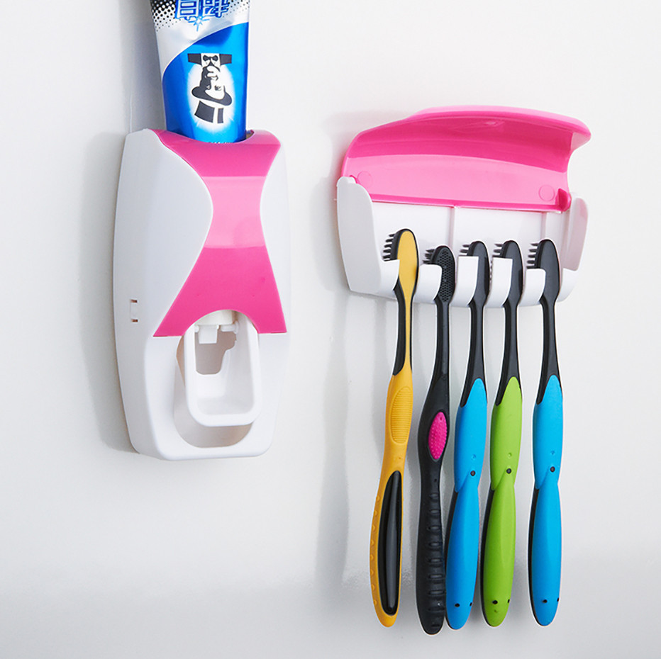Staubdichter Wand-Zahnpastaspender für Kinder 4
