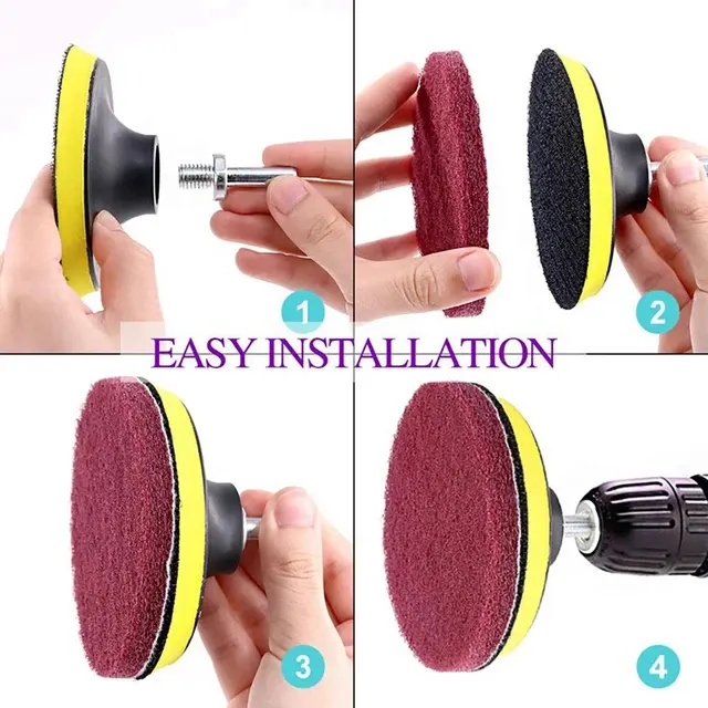 8-Piece Electric Drill Brush Scrubber Set 3