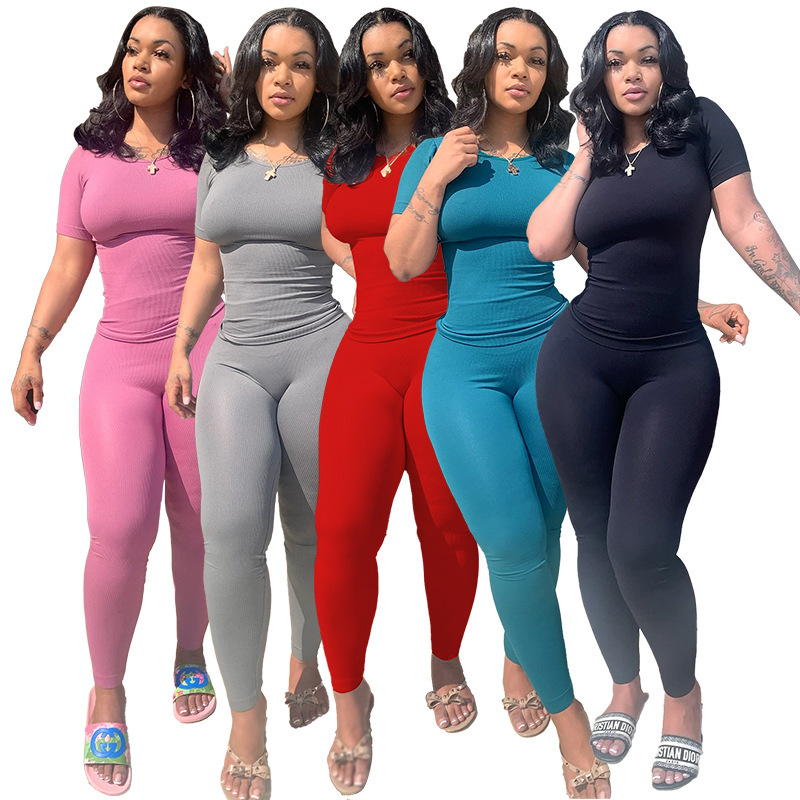 Damen Loungewear Set aus Rippstrick