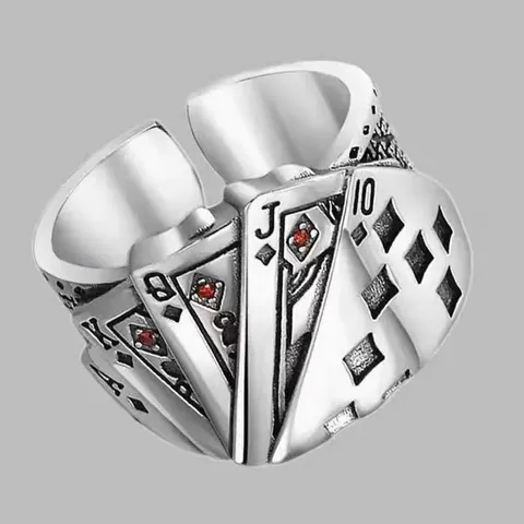1 Pc Vintage Adjustable Ring For Men Fashion