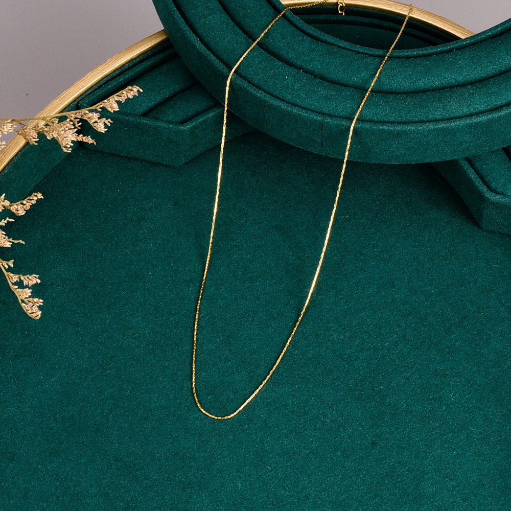 Minimalist Gold Stainless Steel Chain Necklace 3