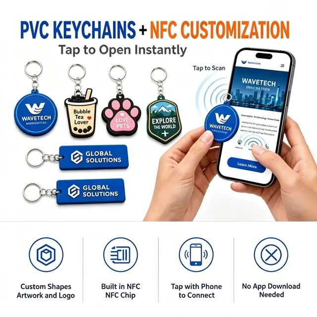 NFC PVC Schlüsselanhänger mit Smartchip 4
