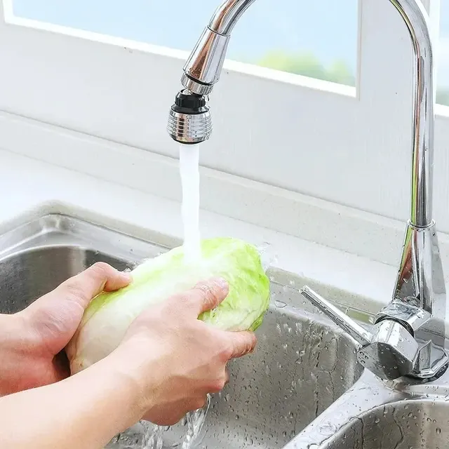 360° Rotating Kitchen Faucet with Splash Guard 4