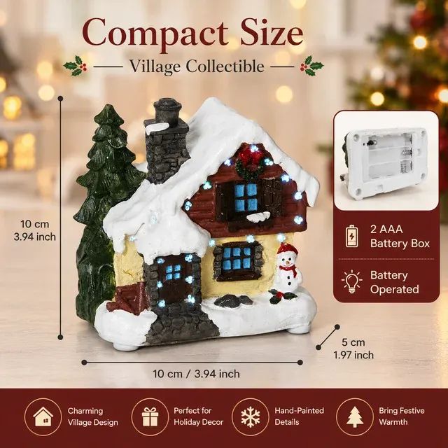 LED-Weihnachtsdorf-Haus 2
