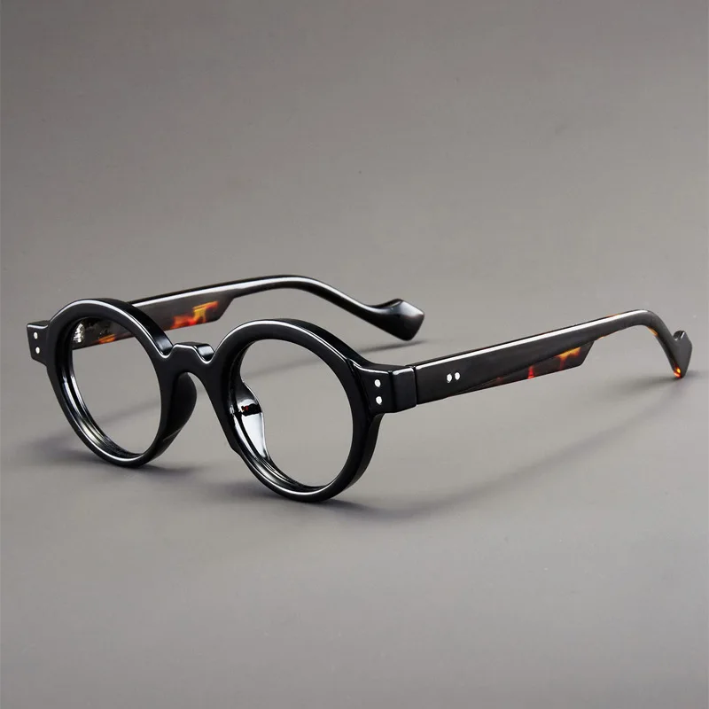 Retro-Lesebrille mit Rundem Rahmen Modisch und aus Ultraleichtem 4