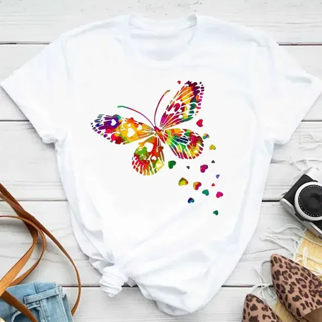 Women's T-Shirt with Butterfly Print 4