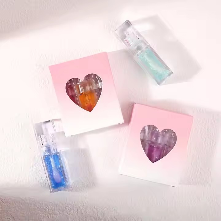 Transparent Fruity Lip Oil Set 2