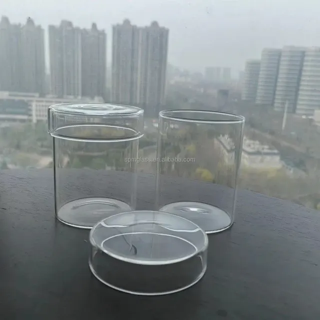 Elegant Glass Votive Candle Holder with Lid 4
