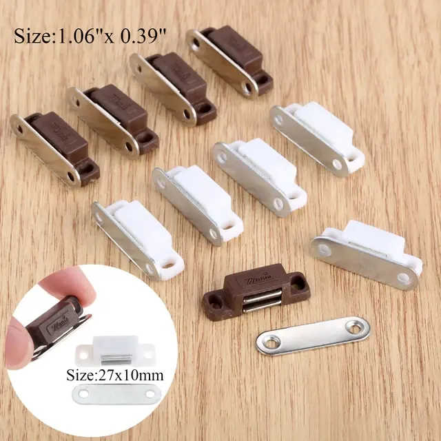 Magnetic Mini Cabinet Door Catches, 27x10mm, 5 Pack 2