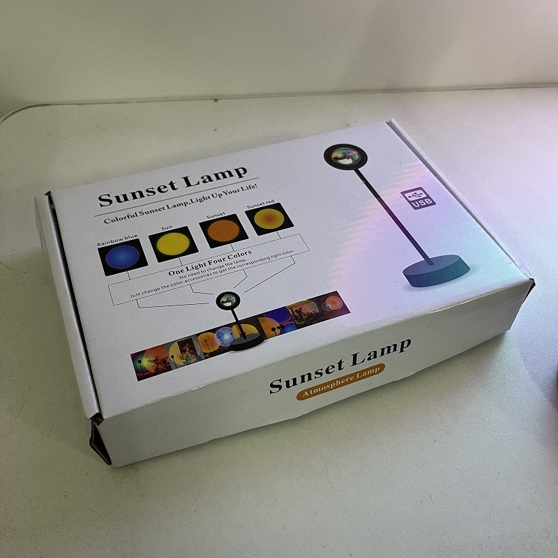 Upgrade Rainbow Sunset Projector Lamp Atmosphere Light Home