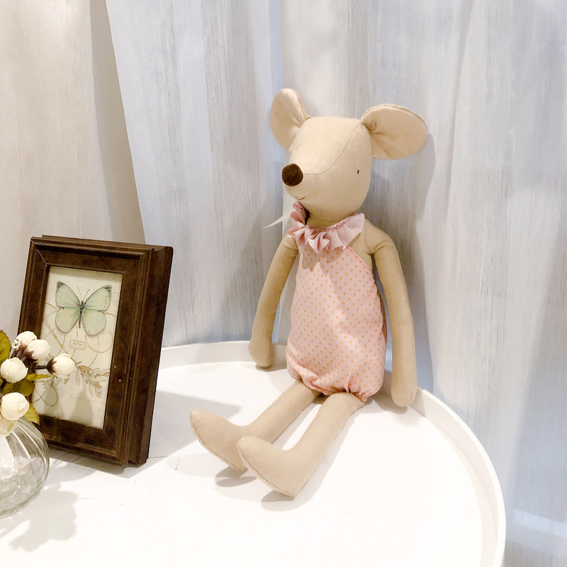 Small Fresh Cotton Linen Mouse Appease Dolls Plush