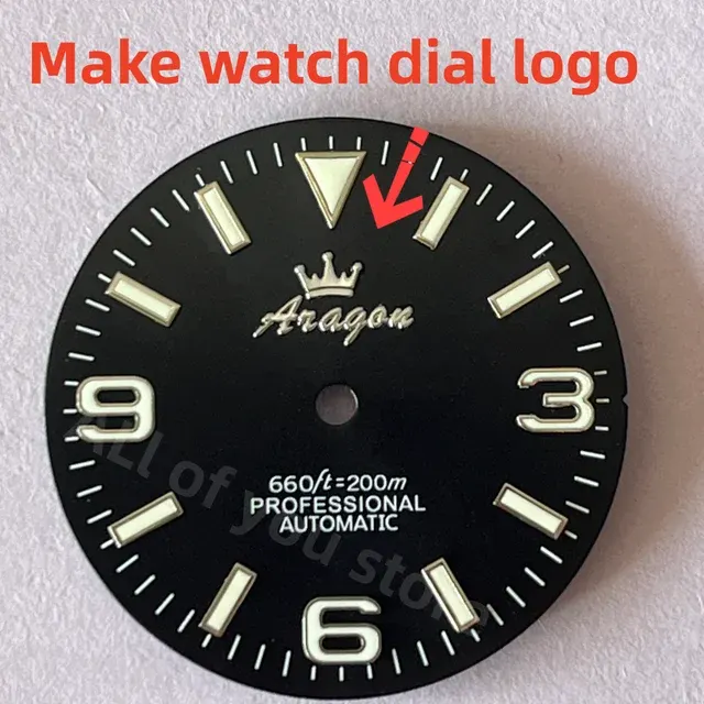 Metallic Custom Watch Dial Label 28.5mm 4
