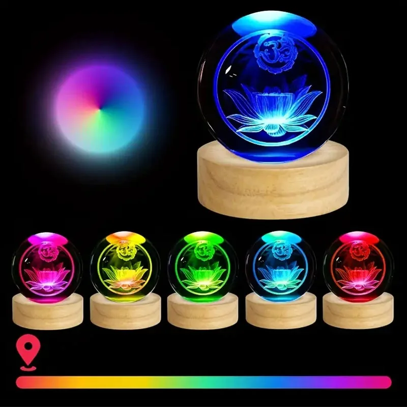 Wooden LED Display Stand with Lit Base 3