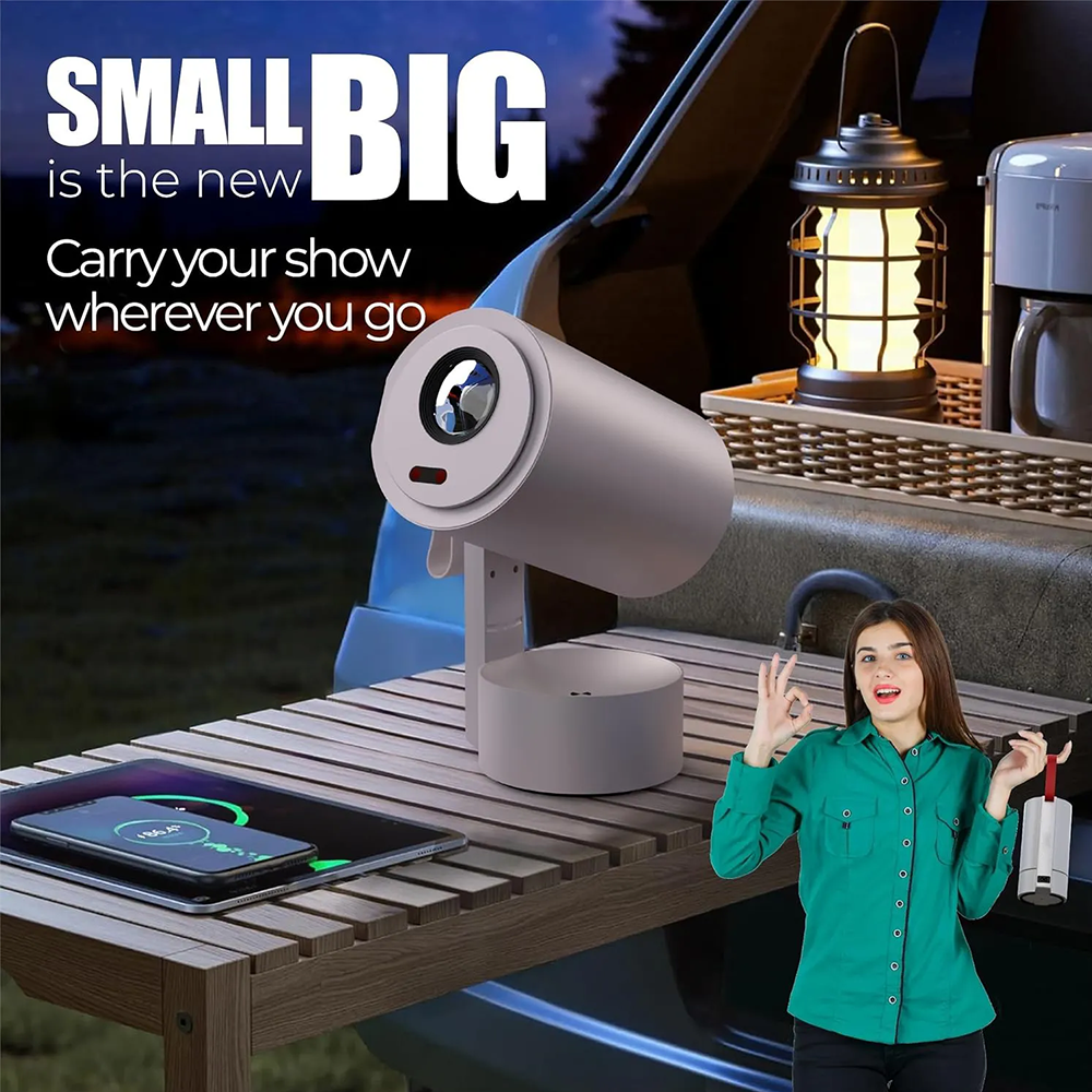 Mini Full HD Wireless Smartphone Projector 3