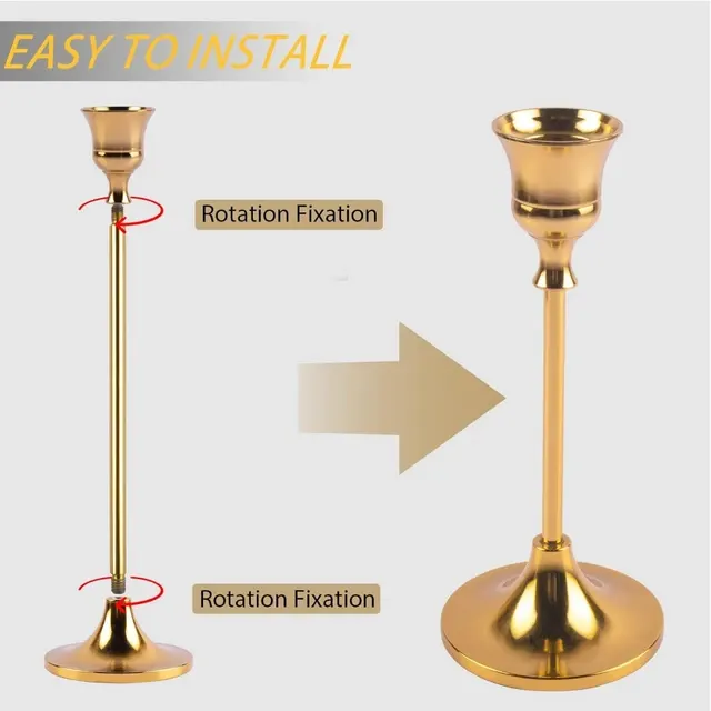 Iron Candle Holder Set 4