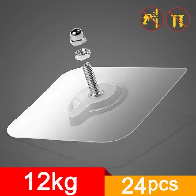 Transparent Screw Wall Hooks for Pictures 1