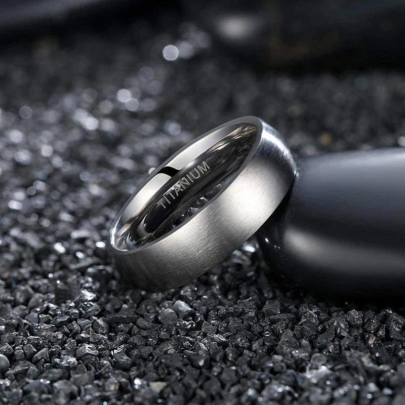 Tigrade 4 6 8mm Gebürstet Einfache Silber Schwarz 3