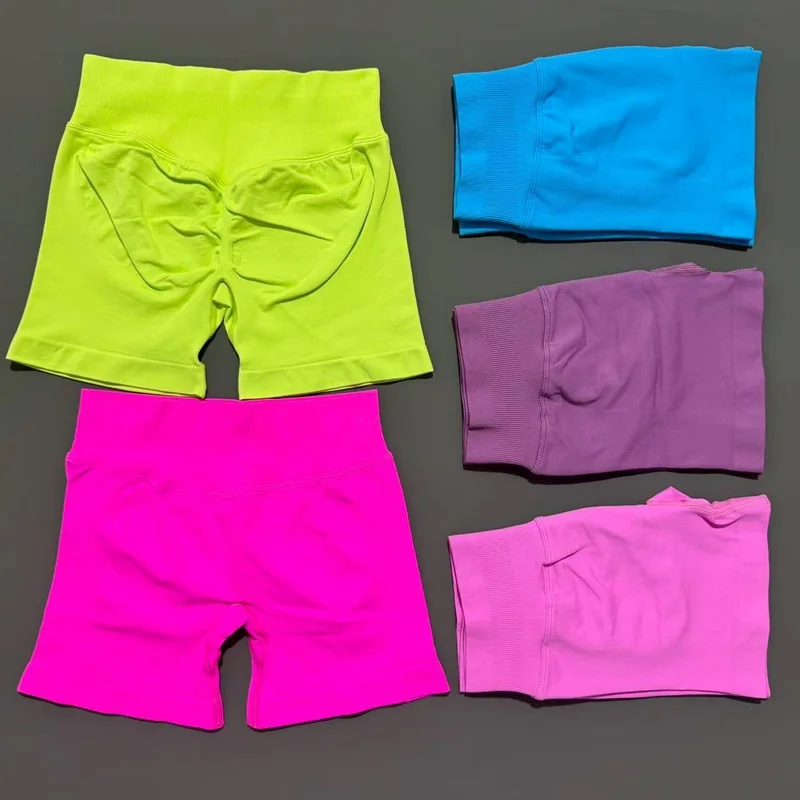 Damen Sport-Shorts mit hoher Taille 3