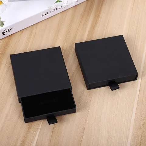 Drawer-Style Cardboard Jewelry Gift Box