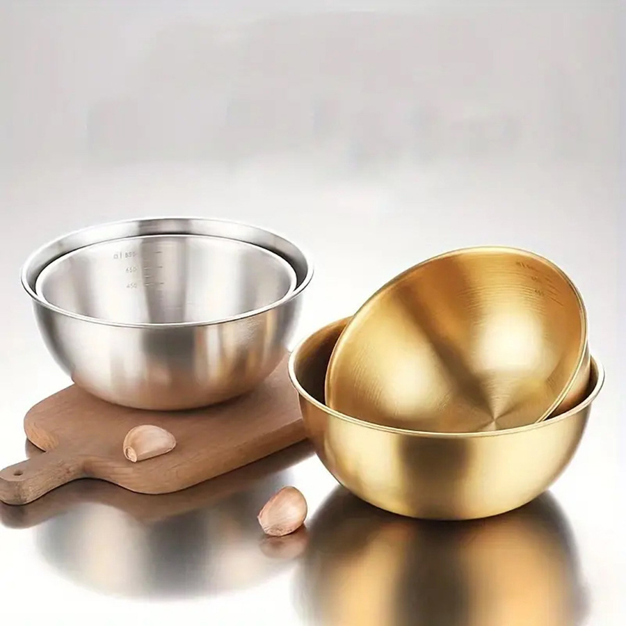 3-Piece Stainless Steel Nesting Salad Bowls 2