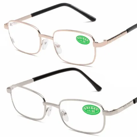 2 Stücke Kristall Glas Objektiv Lesebrille Männer Anti-blau