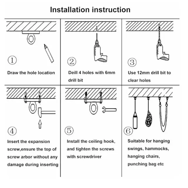 Wall and Ceiling Hook 4