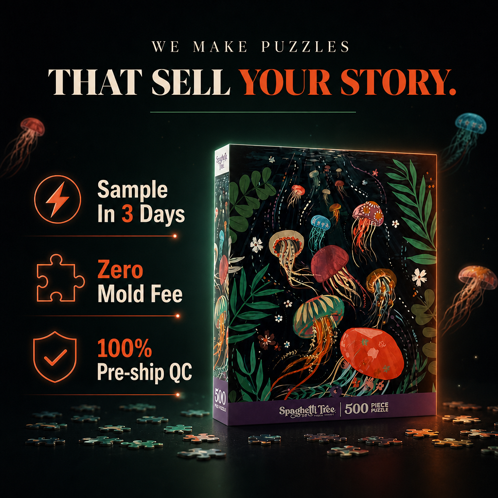Leinen-Puzzle Buchverpackung 2000 Teile